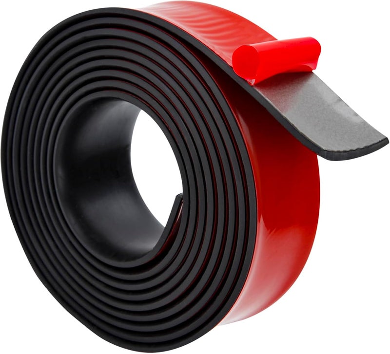 Heonay Self Adhesive Rubber Strips, Solid Neoprene Rubber Strips Rolls with Adhesive Backing, Self Stick Rubber Gasket Pads for DIY, Seals, 1" Wide x 1/8" Thick x 120" Long - Image 1